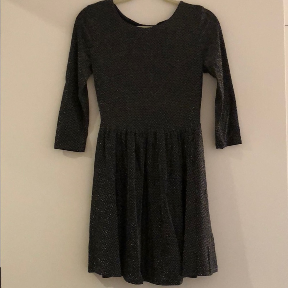 Stretchy sparkly skater dress